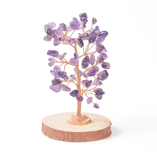 PandaHall Natural Amethyst Chips with Brass Wrapped Wire Money Tree on Wood Base Display Decorations, for Home Office Decor Good Luck...
PandaHall Natural Amethyst Chips with Brass Wrapped Wire Money Tree on Wood Base Display Decorations, for Home Office Decor Good Luck...