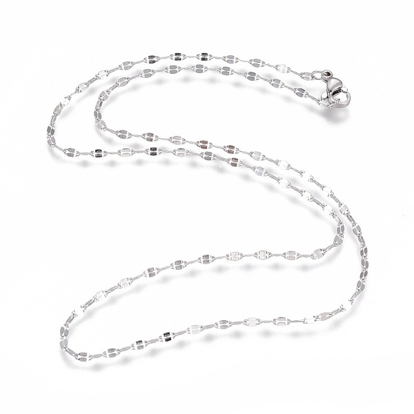 PandaHall 304 Stainless Steel Cable Chain Necklaces, with Lobster Claw Clasps, Soldered, Stainless Steel Color, 17.9 inch(45.5cm), 2mm 304...
PandaHall 304 Stainless Steel Cable Chain Necklaces, with Lobster Claw Clasps, Soldered, Stainless Steel Color, 17.9 inch(45.5cm), 2mm 304...