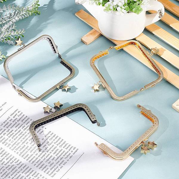 PandaHall 4Pcs 2 Colors Square with Star Iron Purse Frames, for Bag Sewing Craft, Mixed Color, 7.6x11.4x1cm, Hole: 1mm & 2.5x5.5mm...
PandaHall 4Pcs 2 Colors Square with Star Iron Purse Frames, for Bag Sewing Craft, Mixed Color, 7.6x11.4x1cm, Hole: 1mm & 2.5x5.5mm...