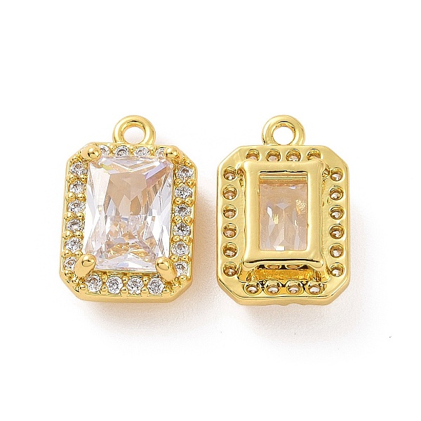 PandaHall Brass Pendants with Clear Glass, Rectangle Charms, Real 18K Gold Plated, 12x8x5mm, Hole: 1mm Brass+Glass Rectangle Clear
PandaHall Brass Pendants with Clear Glass, Rectangle Charms, Real 18K Gold Plated, 12x8x5mm, Hole: 1mm Brass+Glass Rectangle Clear