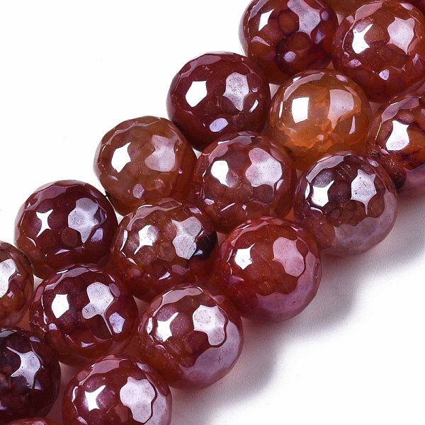 PandaHall Natural Agate Beads Strands, Pearl Luster Plated, Faceted, Round, Indian Red, 12mm, Hole: 1.6mm, about 30~33pcs/strand...
PandaHall Natural Agate Beads Strands, Pearl Luster Plated, Faceted, Round, Indian Red, 12mm, Hole: 1.6mm, about 30~33pcs/strand...