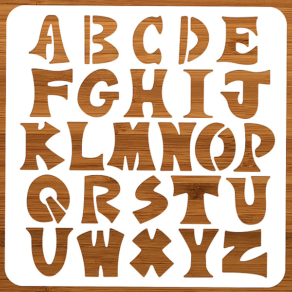 PandaHall Alphabet Letter Painting Stencils, 11.81x11.81 Inch Reusable DIY Art and Craft Stencils Hollow Out Drawing Painting Template for...
PandaHall Alphabet Letter Painting Stencils, 11.81x11.81 Inch Reusable DIY Art and Craft Stencils Hollow Out Drawing Painting Template for...