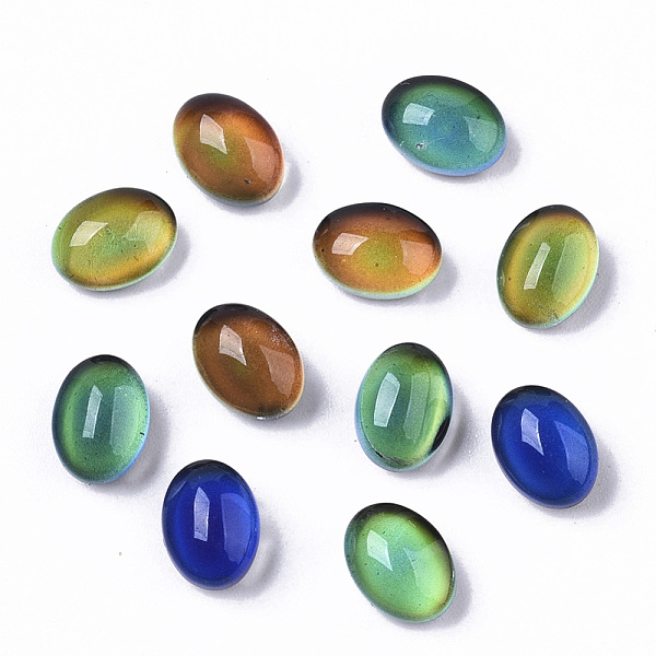 PandaHall Translucent Glass Cabochons, Changing Color Mood Cabochons, Flat Oval, Black, 8x6x4.5mm Glass Oval Black
PandaHall Translucent Glass Cabochons, Changing Color Mood Cabochons, Flat Oval, Black, 8x6x4.5mm Glass Oval Black