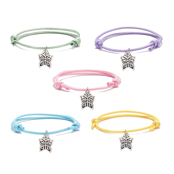 PandaHall Butterfly Charm Bracelet, Adjustable Bracelet for Women, Mixed Color, Inner Diameter: 2-1/8~3 6/8 inch(4.5~9.1cm) Alloy Multicolor
PandaHall Butterfly Charm Bracelet, Adjustable Bracelet for Women, Mixed Color, Inner Diameter: 2-1/8~3 6/8 inch(4.5~9.1cm) Alloy Multicolor