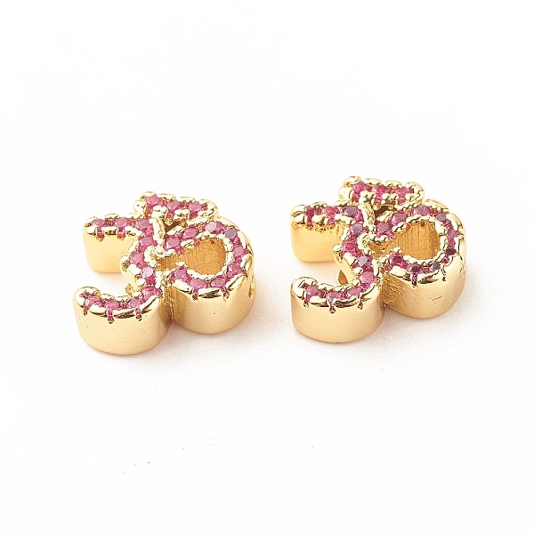 PandaHall Rack Plating Brass Cubic Zirconia Beads, Cadmium Free & Lead Free, Real 18K Gold Plated, Ohm/Yoga Symbol, Hot Pink, 11x10x4mm...
PandaHall Rack Plating Brass Cubic Zirconia Beads, Cadmium Free & Lead Free, Real 18K Gold Plated, Ohm/Yoga Symbol, Hot Pink, 11x10x4mm...