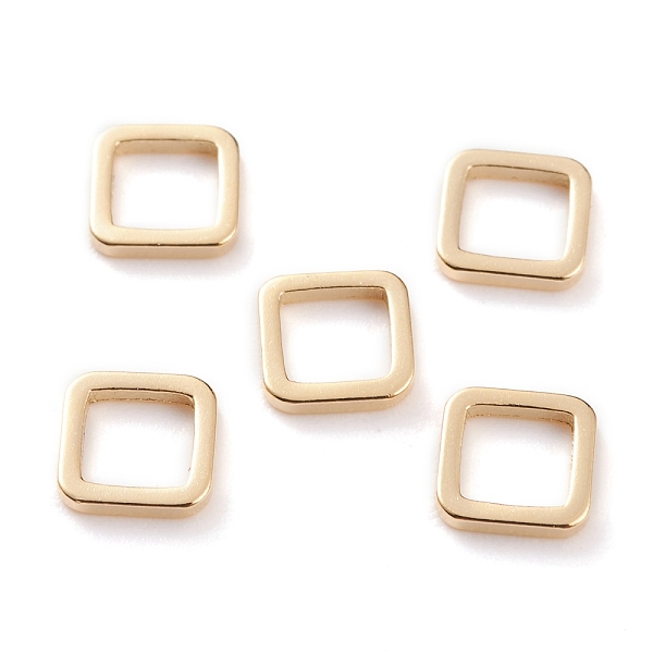 PandaHall Brass Linking Rings, Long-Lasting Plated, Square, Real 24K Gold Plated, 6x6x1mm, Inner Diameter: 4x4mm Brass Square
PandaHall Brass Linking Rings, Long-Lasting Plated, Square, Real 24K Gold Plated, 6x6x1mm, Inner Diameter: 4x4mm Brass Square