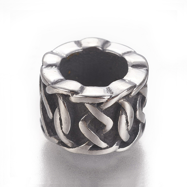 PandaHall 304 Stainless Steel Spacer Beads, Flat Round, Antique Silver, 10.5x7mm, Hole: 6.5mm 304 Stainless Steel Flat Round
PandaHall 304 Stainless Steel Spacer Beads, Flat Round, Antique Silver, 10.5x7mm, Hole: 6.5mm 304 Stainless Steel Flat Round