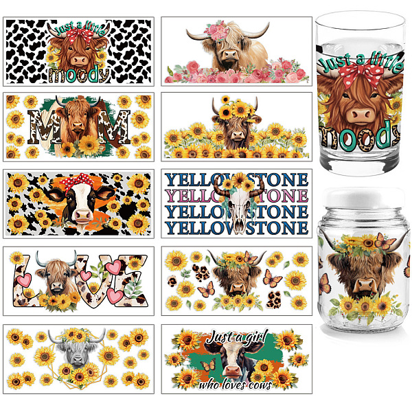 PandaHall arricraft 10 Sheets UV DTF Cup Wrap, 10 Styles Colorful Cow Sunflowers Words Rub on Transfers PVC Transfer Stickers Waterproof Rub..., Multicolor
PandaHall arricraft 10 Sheets UV DTF Cup Wrap, 10 Styles Colorful Cow Sunflowers Words Rub on Transfers PVC Transfer Stickers Waterproof Rub..., Multicolor