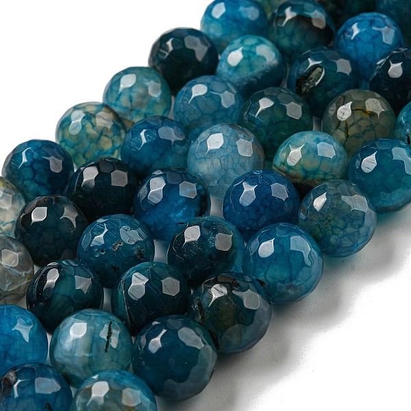PandaHall Faceted Natural Dragon Veins Agate Beads Strands, Round, Dyed & Heated, Marine Blue, 12mm, Hole: 1.6mm, about 31pcs/strand...
PandaHall Faceted Natural Dragon Veins Agate Beads Strands, Round, Dyed & Heated, Marine Blue, 12mm, Hole: 1.6mm, about 31pcs/strand...