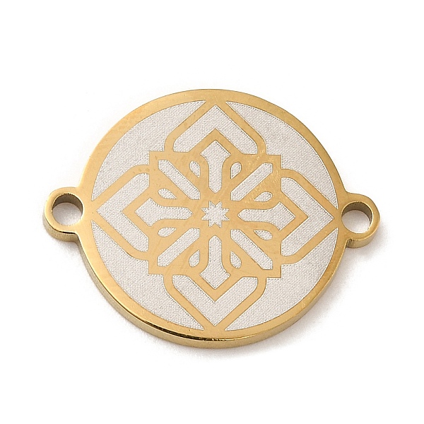PandaHall Ion Plating(IP) 304 Stainless Steel Connector Charms, Flat Round Links with Flower Pattern, Golden, 16x20x1.5mm, Hole: 1.6mm 304...
PandaHall Ion Plating(IP) 304 Stainless Steel Connector Charms, Flat Round Links with Flower Pattern, Golden, 16x20x1.5mm, Hole: 1.6mm 304...