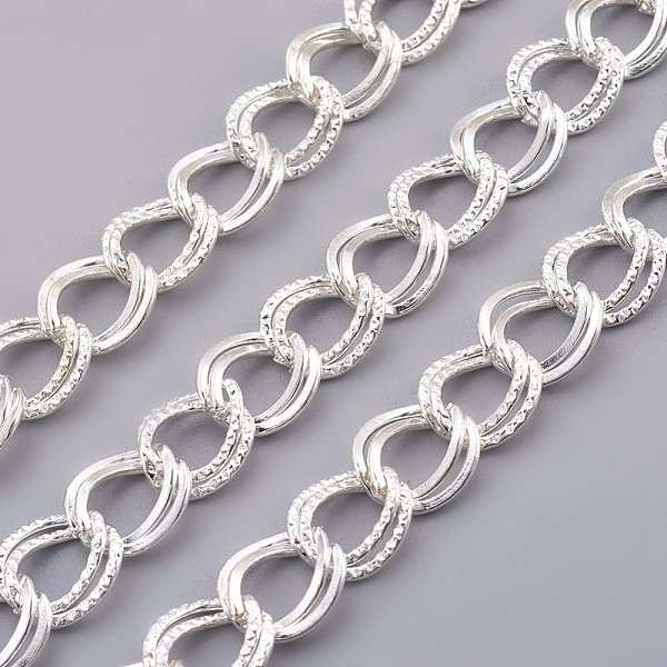PandaHall Iron Double Link Chains, Unwelded, with Spool, Silver Color Plated, Link: about 10mm long, 8.5mm wide, 2mm thick, about 164.04...
PandaHall Iron Double Link Chains, Unwelded, with Spool, Silver Color Plated, Link: about 10mm long, 8.5mm wide, 2mm thick, about 164.04...