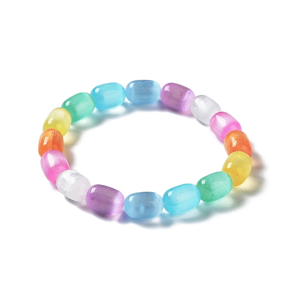 PandaHall Dyed Natural Selenite Column Beaded Stretch Bracelet for Women, Colorful, Inner Diameter: 2-1/8 inch(5.3cm) Selenite Column
PandaHall Dyed Natural Selenite Column Beaded Stretch Bracelet for Women, Colorful, Inner Diameter: 2-1/8 inch(5.3cm) Selenite Column
