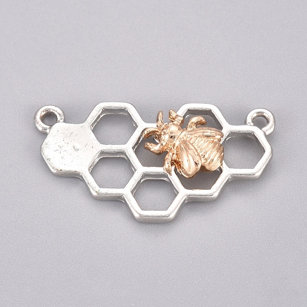 PandaHall Alloy Pendants, Honeycomb with Bees, for Jewelry Making, Platinum & Golden, 29.5x16x5mm, Hole: 1.5mm Alloy Bees
PandaHall Alloy Pendants, Honeycomb with Bees, for Jewelry Making, Platinum & Golden, 29.5x16x5mm, Hole: 1.5mm Alloy Bees