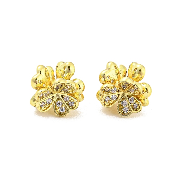 PandaHall Brass Pave Clear Cubic Zirconia Beads, Long-Lasting Plated, Cadmium Free & Lead Free, Clover, Real 18K Gold Plated, 7x7x6mm, Hole...
PandaHall Brass Pave Clear Cubic Zirconia Beads, Long-Lasting Plated, Cadmium Free & Lead Free, Clover, Real 18K Gold Plated, 7x7x6mm, Hole...