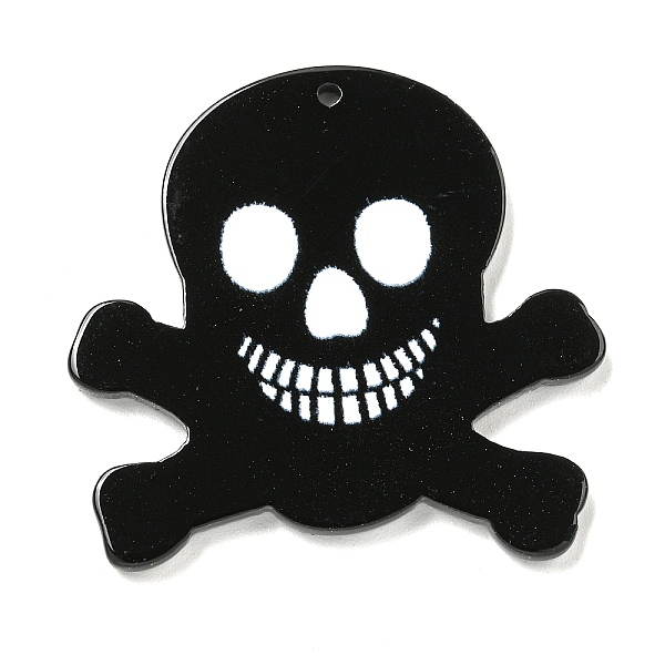 PandaHall Halloween Theme Printed Acrylic Pendants, Skull Charms, Black, 37x38x2mm, Hole: 1.5mm Acrylic Skull Black
PandaHall Halloween Theme Printed Acrylic Pendants, Skull Charms, Black, 37x38x2mm, Hole: 1.5mm Acrylic Skull Black