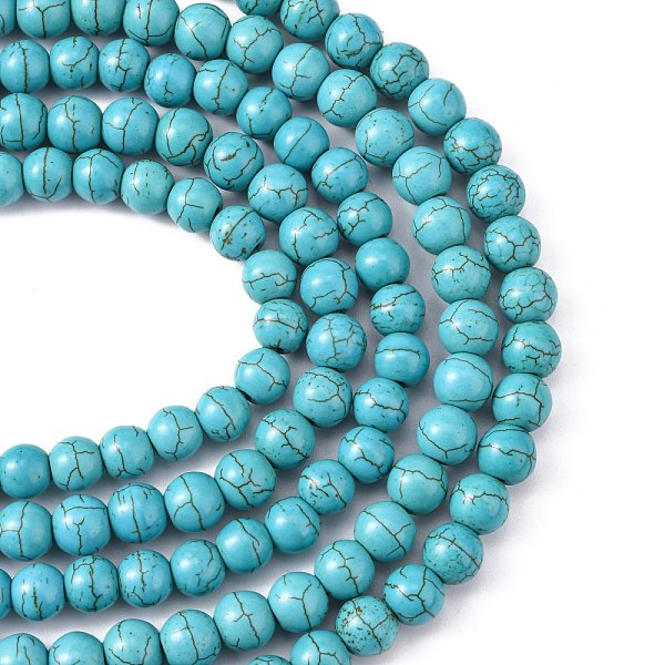 PandaHall Synthetical Howlite Beads, Dyed, Round, Turquoise, 8mm, Hole: 1mm, about 1400pcs/1000g Howlite Round Green
PandaHall Synthetical Howlite Beads, Dyed, Round, Turquoise, 8mm, Hole: 1mm, about 1400pcs/1000g Howlite Round Green