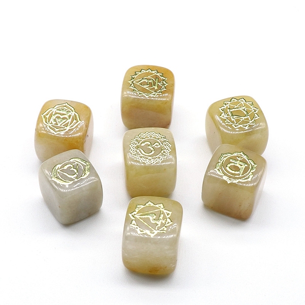 PandaHall Natural Topaz Jade 7 Chakra Healing Stone Set, Cube-Shaped with Engraved Symbols, for Reiki meditation Wicca Power Balancing...
PandaHall Natural Topaz Jade 7 Chakra Healing Stone Set, Cube-Shaped with Engraved Symbols, for Reiki meditation Wicca Power Balancing...