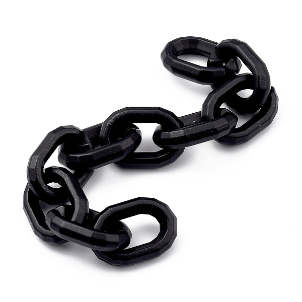 PandaHall Handmade Spray Painted CCB Plastic Cable Chains, for Handbag Chain Making, Faceted, Oval, Black, Links: 25.5x18x5.5mm, 39.37 inch...
PandaHall Handmade Spray Painted CCB Plastic Cable Chains, for Handbag Chain Making, Faceted, Oval, Black, Links: 25.5x18x5.5mm, 39.37 inch...