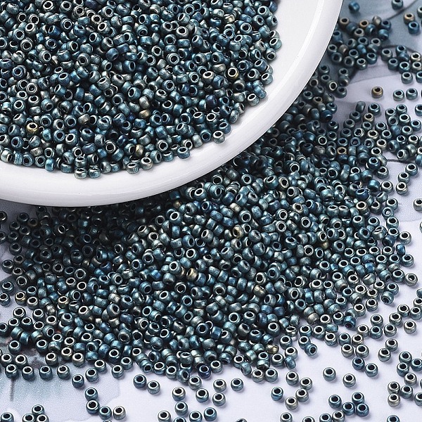 PandaHall MIYUKI Round Rocailles Beads, Japanese Seed Beads, 11/0, (RR2008) Matte Metallic Patina Iris, 11/0, 2x1.3mm, Hole: 0.8mm, about..., Green
PandaHall MIYUKI Round Rocailles Beads, Japanese Seed Beads, 11/0, (RR2008) Matte Metallic Patina Iris, 11/0, 2x1.3mm, Hole: 0.8mm, about..., Green