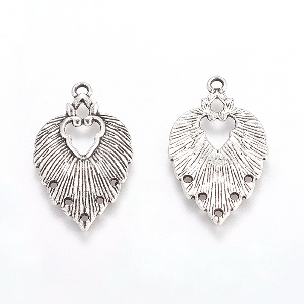 PandaHall Tibetan Style Chandelier Components Links, Cadmium Free & Lead Free, Leaf, Antique Silver, 34x20x1.5mm, Hole: 1~2mm Alloy Leaf
PandaHall Tibetan Style Chandelier Components Links, Cadmium Free & Lead Free, Leaf, Antique Silver, 34x20x1.5mm, Hole: 1~2mm Alloy Leaf