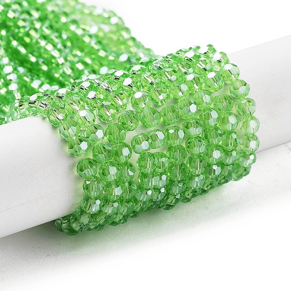 PandaHall Electroplate Transparent Glass Beads Strands, Faceted(32 Facets), Round, Pearl Luster Plated, Lime Green, 4mm, Hole: 0.7mm, about...
PandaHall Electroplate Transparent Glass Beads Strands, Faceted(32 Facets), Round, Pearl Luster Plated, Lime Green, 4mm, Hole: 0.7mm, about...