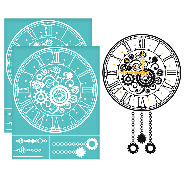 PandaHall OLYCRAFT 2Pcs 8.6x11 Inch Retro Clock Self-Adhesive Silk Screen Printing Stencil Gears Pattern Reusable Mesh Stencils Vintage...
PandaHall OLYCRAFT 2Pcs 8.6x11 Inch Retro Clock Self-Adhesive Silk Screen Printing Stencil Gears Pattern Reusable Mesh Stencils Vintage...