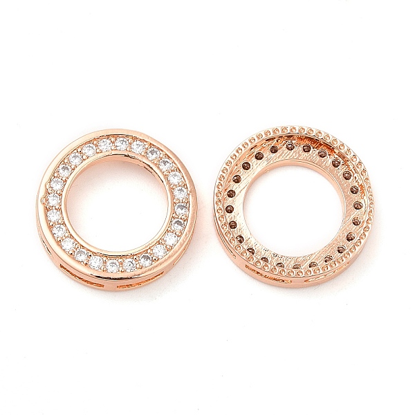 PandaHall Ring Brass Micro Pave Cubic Zirconia Pendants, Multi-strand Links, Lead Free & Nickle Free, Rose Gold, 15x3mm, Hole: 4X1mm..., Clear
PandaHall Ring Brass Micro Pave Cubic Zirconia Pendants, Multi-strand Links, Lead Free & Nickle Free, Rose Gold, 15x3mm, Hole: 4X1mm..., Clear
