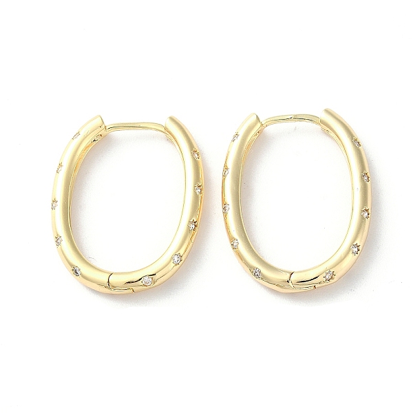 PandaHall Brass Micro Pave Cubic Zirconia Hoop Earrings, Oval, Real 18K Gold Plated, 23x3mm Cubic Zirconia Oval Clear
PandaHall Brass Micro Pave Cubic Zirconia Hoop Earrings, Oval, Real 18K Gold Plated, 23x3mm Cubic Zirconia Oval Clear