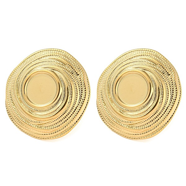 PandaHall 304 Stainless Steel Stud Earring Findings, Flat Round Earring Settings, Real 18K Gold Plated, Tray: 8mm, 23x22mm 304 Stainless...
PandaHall 304 Stainless Steel Stud Earring Findings, Flat Round Earring Settings, Real 18K Gold Plated, Tray: 8mm, 23x22mm 304 Stainless...
