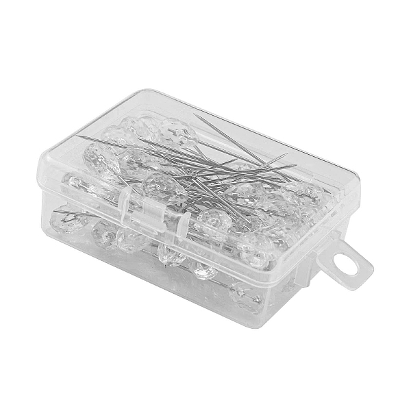 PandaHall 50Pcs Crystal Head Steel Sewing Craft Positioning Needles, Handmade Cloth Fixing Dressmaking Pins, Wedding Bouquet Decoration Flat..., Clear
PandaHall 50Pcs Crystal Head Steel Sewing Craft Positioning Needles, Handmade Cloth Fixing Dressmaking Pins, Wedding Bouquet Decoration Flat..., Clear
