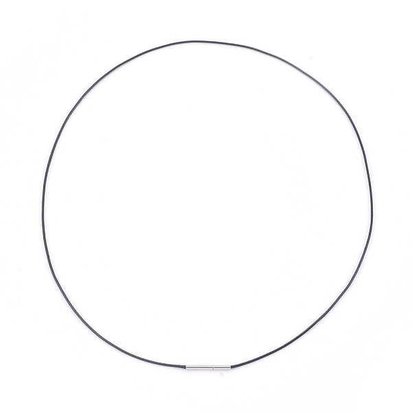 PandaHall Waxed Cord Necklace Making, with Stainless Steel Clasps, Black, 18.18 inch(46.2cm), 0.8mm Waxed Polyester Cord Black
PandaHall Waxed Cord Necklace Making, with Stainless Steel Clasps, Black, 18.18 inch(46.2cm), 0.8mm Waxed Polyester Cord Black