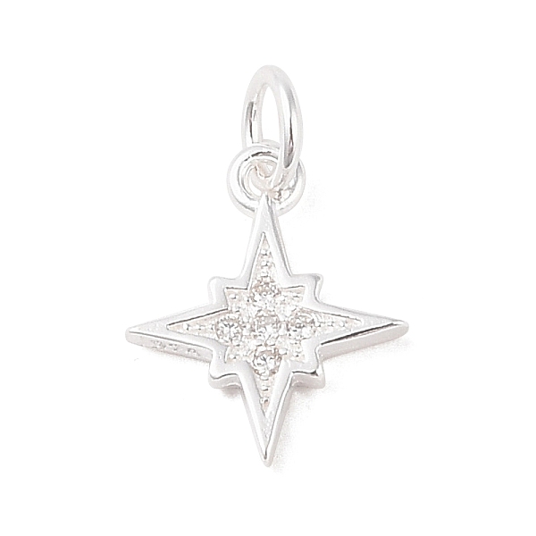 PandaHall 925 Sterling Silver Pave Clear Cubic Zirconia Star Charms, with Jump Rings & 925 Stamp, Silver, 13x11x1.5mm, Hole: 3.5mm Sterling...
PandaHall 925 Sterling Silver Pave Clear Cubic Zirconia Star Charms, with Jump Rings & 925 Stamp, Silver, 13x11x1.5mm, Hole: 3.5mm Sterling...