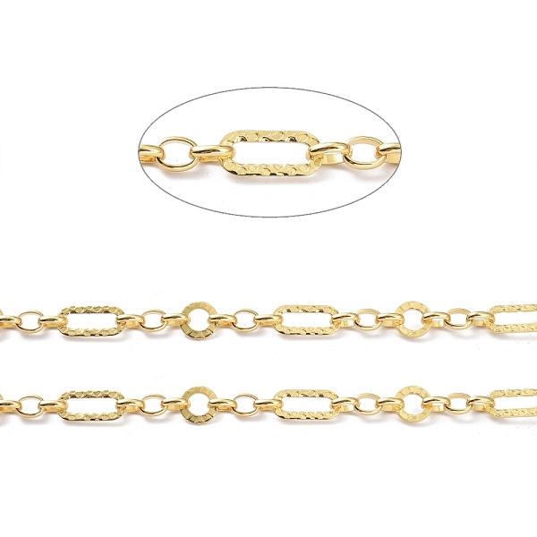 PandaHall Brass Figaro Chain, with Spool, Unwelded, Real 18K Gold Plated, 18x8x1mm, 8x6x2mm and 10x1mm Brass
PandaHall Brass Figaro Chain, with Spool, Unwelded, Real 18K Gold Plated, 18x8x1mm, 8x6x2mm and 10x1mm Brass