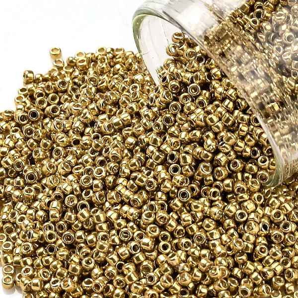 PandaHall TOHO Round Seed Beads, Japanese Seed Beads, (557) Gold Metallic, 15/0, 1.5mm, Hole: 0.7mm, about 15000pcs/50g Glass Gold
PandaHall TOHO Round Seed Beads, Japanese Seed Beads, (557) Gold Metallic, 15/0, 1.5mm, Hole: 0.7mm, about 15000pcs/50g Glass Gold