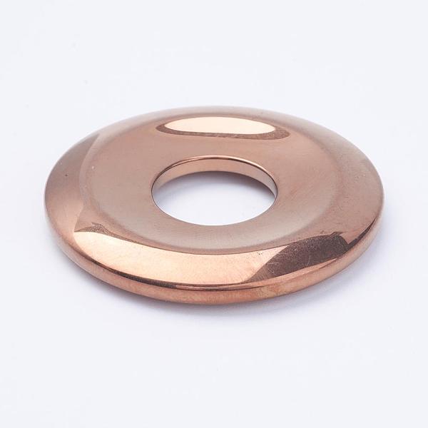 PandaHall Electroplate Non-Magnetic Synthetic Hematite Pendants, Donut/Pi Disc, Copper Plated, Donut Width: 16mm, 50x7mm, Hole: 18mm...
PandaHall Electroplate Non-Magnetic Synthetic Hematite Pendants, Donut/Pi Disc, Copper Plated, Donut Width: 16mm, 50x7mm, Hole: 18mm...