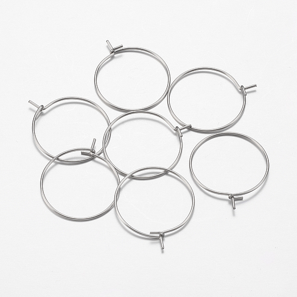 PandaHall 316 Surgical Stainless Steel Hoop Earrings Findings, Wine Glass Charms Findings, Stainless Steel Color, 23x20x0.7mm, 21 Gauge 316...
PandaHall 316 Surgical Stainless Steel Hoop Earrings Findings, Wine Glass Charms Findings, Stainless Steel Color, 23x20x0.7mm, 21 Gauge 316...