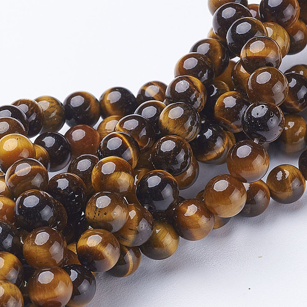 PandaHall Gemstone Strands, Grade A, Round, Tiger Eye, about 6mm, Hole: 0.8mm, about 60pcs/strand, 15-16 inch Tiger Eye Round Gold
PandaHall Gemstone Strands, Grade A, Round, Tiger Eye, about 6mm, Hole: 0.8mm, about 60pcs/strand, 15-16 inch Tiger Eye Round Gold