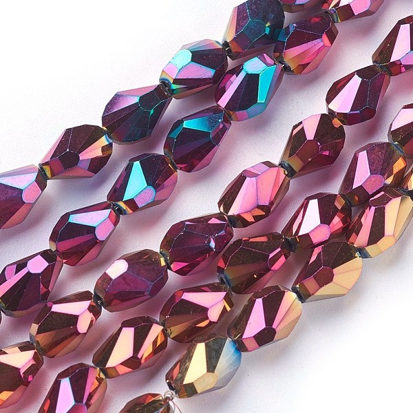 PandaHall Electroplate Glass Beads Strands, Full Plated, teardrop, Faceted, Colorful, 8.5x6x6mm, Hole: 1mm, 21.2~23.2 inch(54~59cm)...
PandaHall Electroplate Glass Beads Strands, Full Plated, teardrop, Faceted, Colorful, 8.5x6x6mm, Hole: 1mm, 21.2~23.2 inch(54~59cm)...