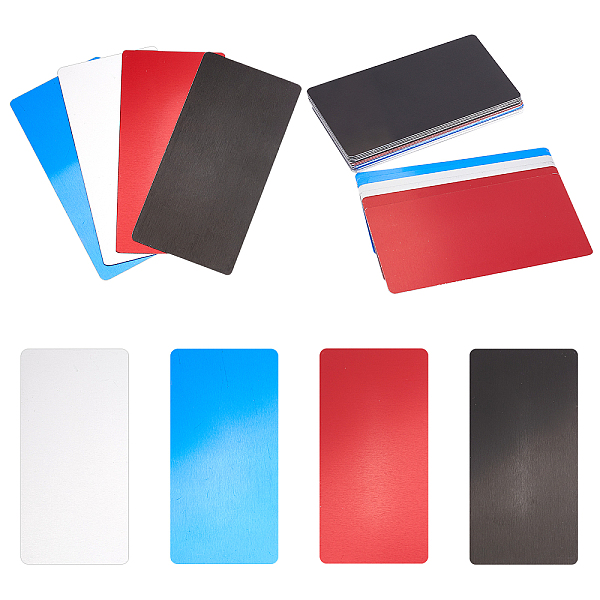 PandaHall 20Pcs 4 Colors Aluminium Blank Name Cards, for Laser Engraved Custom Visiting Business Cards, Mixed Color, 100x50x0.45mm..., Multicolor
PandaHall 20Pcs 4 Colors Aluminium Blank Name Cards, for Laser Engraved Custom Visiting Business Cards, Mixed Color, 100x50x0.45mm..., Multicolor