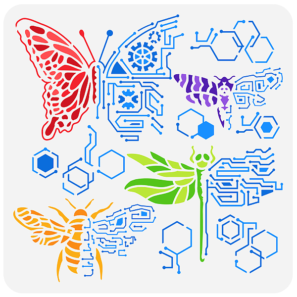 PandaHall FINGERINSPIRE Natures Circuitry Painting Stencil 11.8x11.8 inch Hollow Out Butterfly Dragonfly Craft Stencil Reusable Natures Moth...
PandaHall FINGERINSPIRE Natures Circuitry Painting Stencil 11.8x11.8 inch Hollow Out Butterfly Dragonfly Craft Stencil Reusable Natures Moth...
