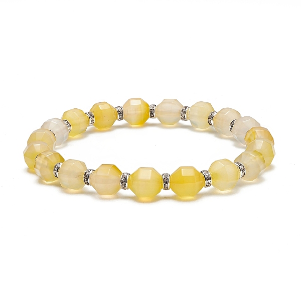 PandaHall Dyed Natural Agate Beaded Stretch Bracelet, Brass Rhinestone Jewelry for Women, Moccasin, Inner Diameter: 2-1/2~2-5/8 inch..., Orange
PandaHall Dyed Natural Agate Beaded Stretch Bracelet, Brass Rhinestone Jewelry for Women, Moccasin, Inner Diameter: 2-1/2~2-5/8 inch..., Orange