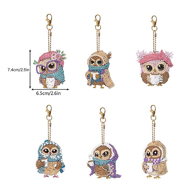 PandaHall Owl Diamond Painting Pendant Decoration Kits, Including Acrylic Board, Pendant Decoration Clasp, Bead Chain, Rhinestones Bag..., Multicolor
PandaHall Owl Diamond Painting Pendant Decoration Kits, Including Acrylic Board, Pendant Decoration Clasp, Bead Chain, Rhinestones Bag..., Multicolor