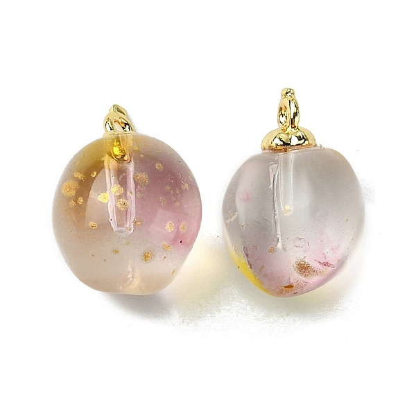 PandaHall Glass Pendant, with Brass Findings, Peach Charms, Real 18K Gold Plated, 16x11x11.5mm, Hole: 1.2mm Brass+Glass Peach
PandaHall Glass Pendant, with Brass Findings, Peach Charms, Real 18K Gold Plated, 16x11x11.5mm, Hole: 1.2mm Brass+Glass Peach