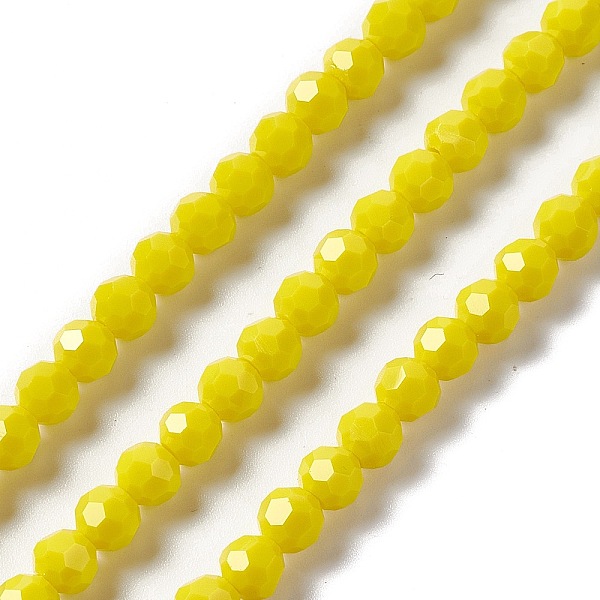 PandaHall Faceted(32 Facets) Glass Beads Strands, Round, Yellow, 6x5.5mm, Hole: 1.2mm, about 95pcs/strand, 22.24''(56.5cm) Glass Round...
PandaHall Faceted(32 Facets) Glass Beads Strands, Round, Yellow, 6x5.5mm, Hole: 1.2mm, about 95pcs/strand, 22.24''(56.5cm) Glass Round...