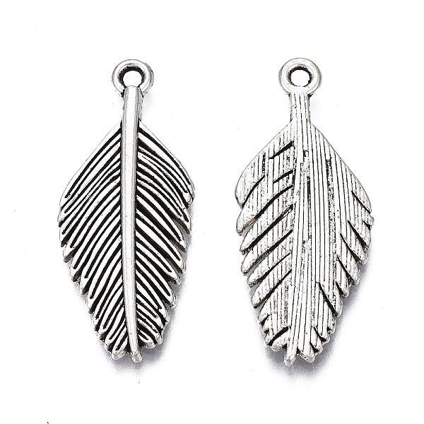 PandaHall Tibetan Style Alloy Pendants, Cadmium Free & Lead Free, Leaf, Antique Silver, 31.5x13x2mm, Hole: 1.6mm, about 440pcs/1000g Alloy...
PandaHall Tibetan Style Alloy Pendants, Cadmium Free & Lead Free, Leaf, Antique Silver, 31.5x13x2mm, Hole: 1.6mm, about 440pcs/1000g Alloy...