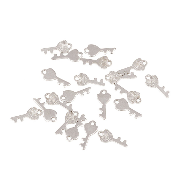 PandaHall 304 Stainless Steel Pendants, Laser Cut, Key, Stainless Steel Color, 13.5x6x0.8mm, Hole: 1.4mm 304 Stainless Steel Key
PandaHall 304 Stainless Steel Pendants, Laser Cut, Key, Stainless Steel Color, 13.5x6x0.8mm, Hole: 1.4mm 304 Stainless Steel Key