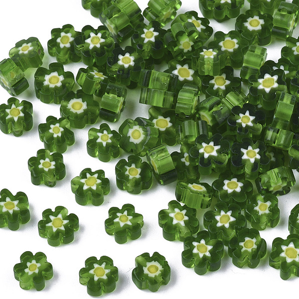 PandaHall Glass Beads, Flower, Green, 4~6x4~6x2~3mm, Hole: 1mm Glass Flower Green
PandaHall Glass Beads, Flower, Green, 4~6x4~6x2~3mm, Hole: 1mm Glass Flower Green