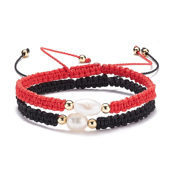 PandaHall Natural Pearl Braided Bead Bracelets Set, Lucky Couple Bracelets for Friendship Family, Mixed Color, Inner Diameter: 2~3.54 inch..., Multicolor
PandaHall Natural Pearl Braided Bead Bracelets Set, Lucky Couple Bracelets for Friendship Family, Mixed Color, Inner Diameter: 2~3.54 inch..., Multicolor