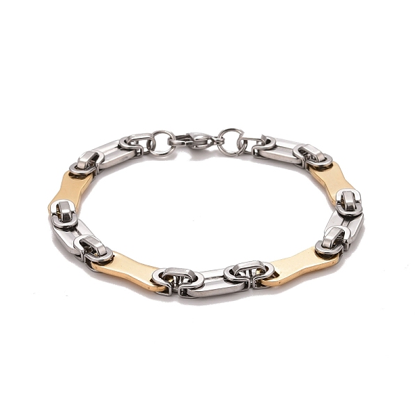PandaHall Vacuum Plating 304 Stainless Steel Bar Link Chains Bracelet, Two Tone Highly Sturdy Bracelet for Men Women, Golden & Stainless...
PandaHall Vacuum Plating 304 Stainless Steel Bar Link Chains Bracelet, Two Tone Highly Sturdy Bracelet for Men Women, Golden & Stainless...