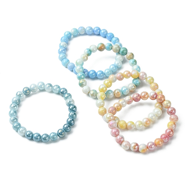 PandaHall Electroplated Glass Bead Stretch Bracelets for Women, Round, Mixed Color, Inner Diameter: 1-3/4~2 inch(4.6~5.1cm) Glass Round..., Multicolor
PandaHall Electroplated Glass Bead Stretch Bracelets for Women, Round, Mixed Color, Inner Diameter: 1-3/4~2 inch(4.6~5.1cm) Glass Round..., Multicolor